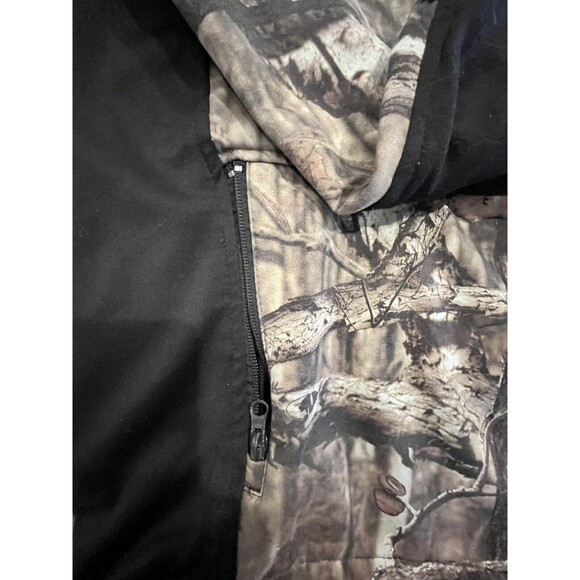 Mossy Oak Jacket Coat Break Up Infinity Camouflage Front Zip Sz L 42-44 - Picture 6 of 11